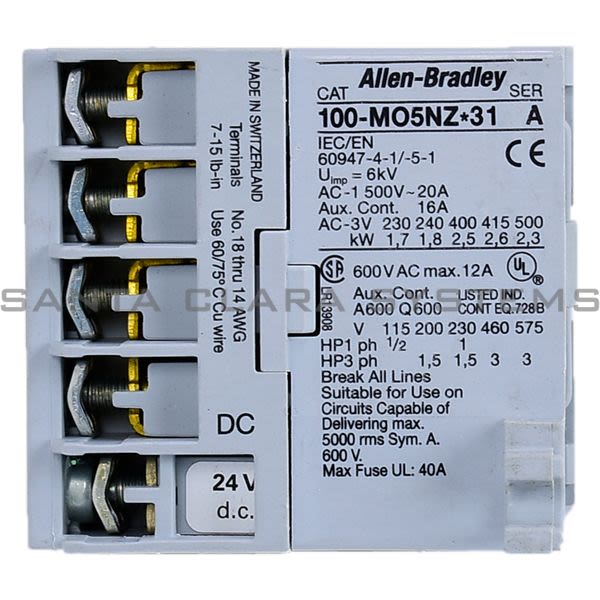 Allen Bradley 100-M05NZ2431  Contactor Product Image