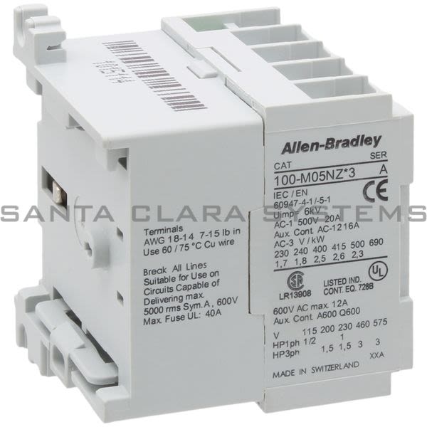 Allen Bradley 100-M05NZD243S Contactor Product Image