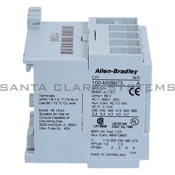 Allen Bradley 100-M09ND3 Contactor Product Image