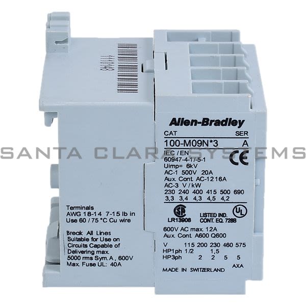 Allen Bradley 100-M09ND3S Contactor Product Image