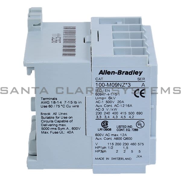 Allen Bradley 100-M09NZ243 Contactor Product Image