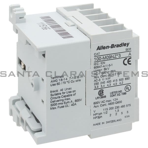 Allen Bradley 100-M09NZ243S Contactor Product Image