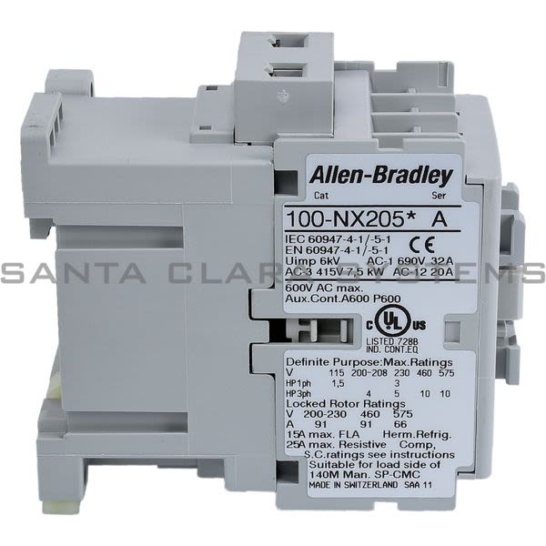 Allen Bradley 100-NX205D Contactor Product Image