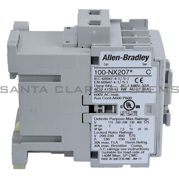Allen Bradley 100-NX207D Contactor Product Image