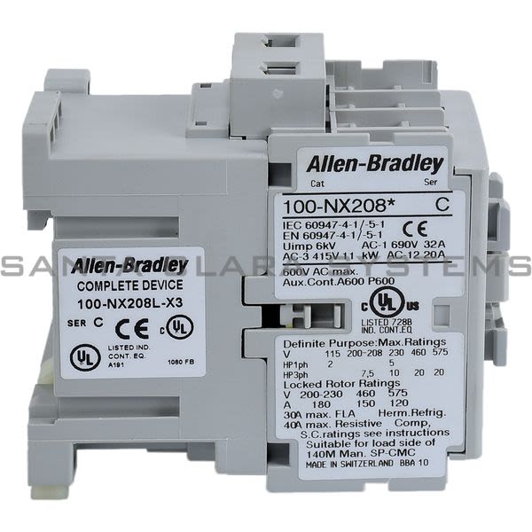 Allen Bradley 100-NX208L-X3 Contactor Product Image