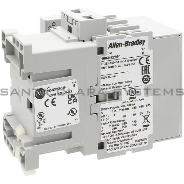 Allen Bradley 100-NX209D10 Contactor Product Image
