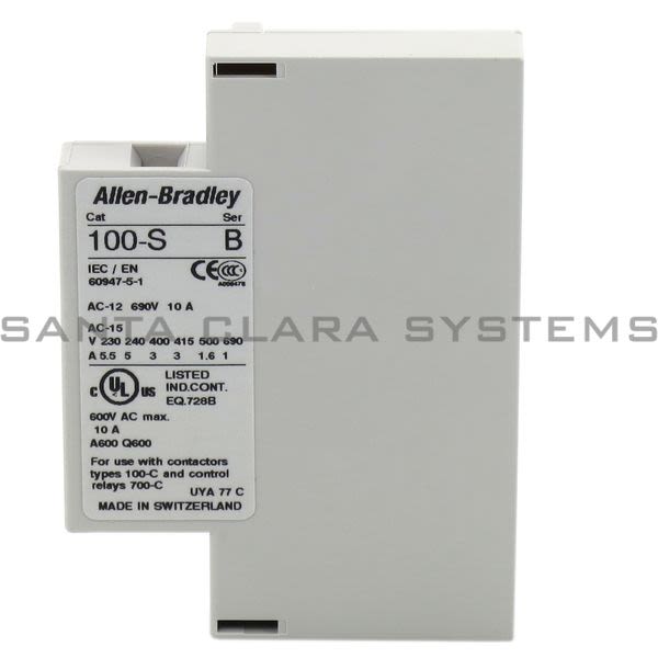 Allen Bradley 100-SB10  Auxiliary Contact Block Product Image