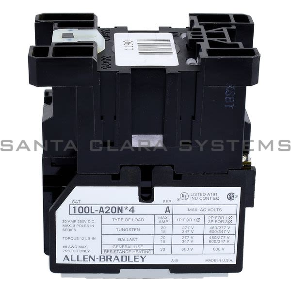 Allen Bradley 100L-A20ND4  Contactor Product Image