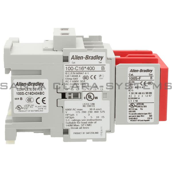 Allen Bradley 100S-C16D404BC Safety Contactor Product Image
