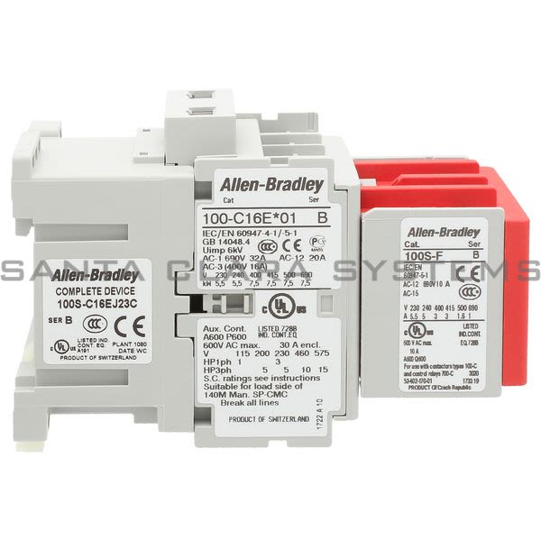 Allen Bradley 100S-C16EJ23C Safety Contactor Product Image