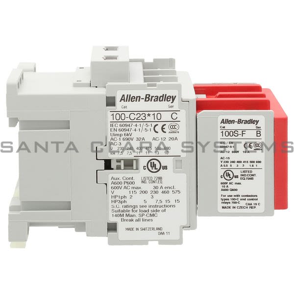 Allen Bradley 100S-C23KL14C Safety Contactor Product Image