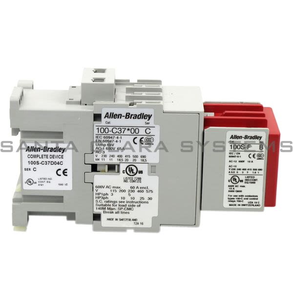 Allen Bradley 100S-C37D04C Safety Contactor Product Image