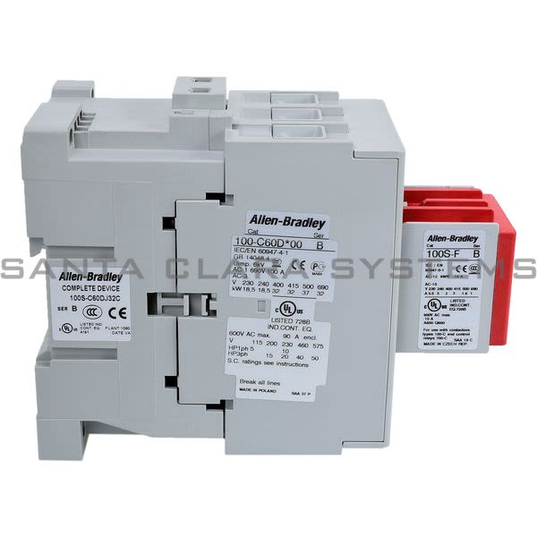 Allen Bradley 100S-C60DJ32C  Safety Contactor Product Image