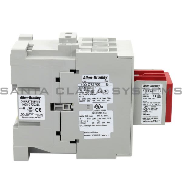 Allen Bradley 100S-C72D22C  Safety Contactor Product Image