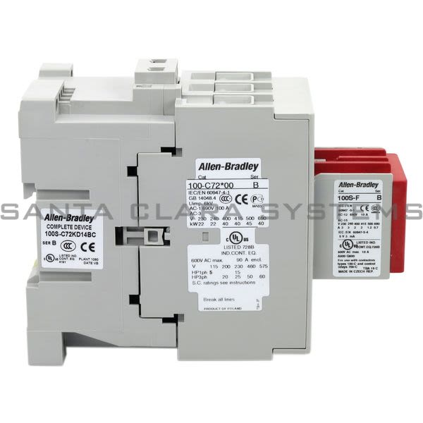 Allen Bradley 100S-C72KD14BC 100S-C Safety Contactor 72A Product Image