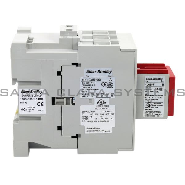 Allen Bradley 100S-C85KL14BC  Safety Contactor Product Image