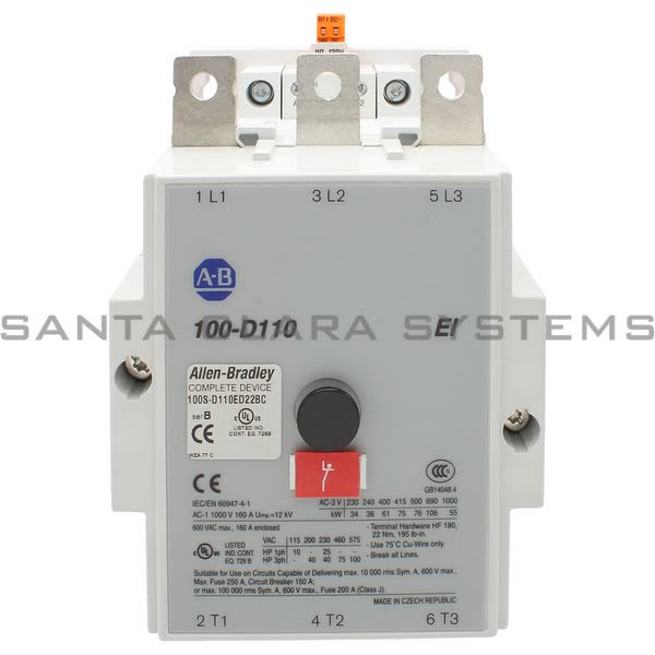 Allen Bradley 100S-D110ED22BC MCS 100-D Contactor Product Image
