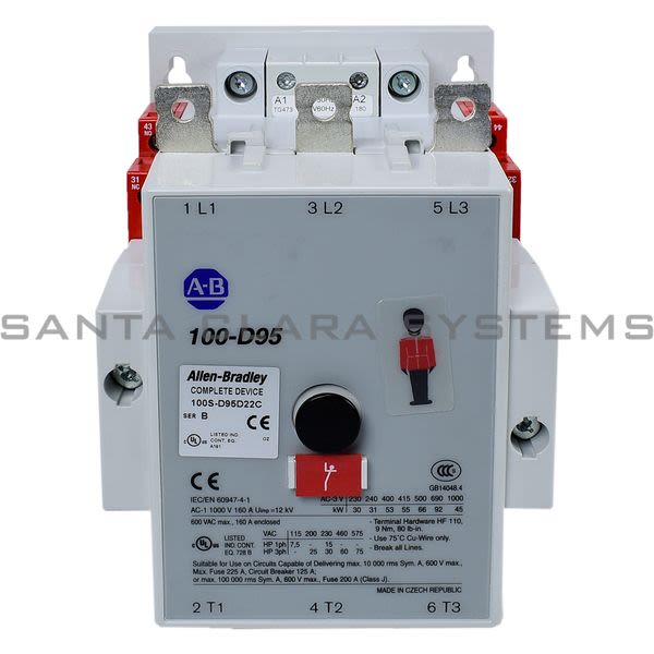 Allen Bradley 100S-D95D22C Safety Contactor Product Image