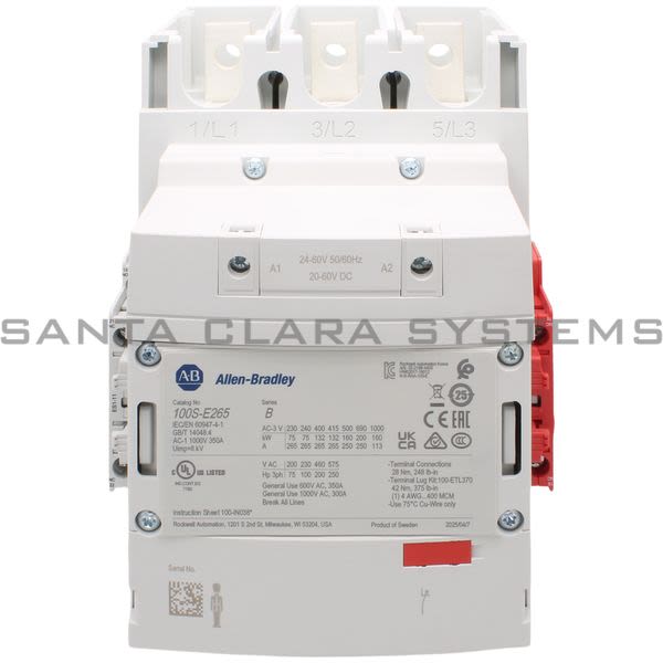 Allen Bradley 100S-E265KJ12C Safety Contactor Product Image