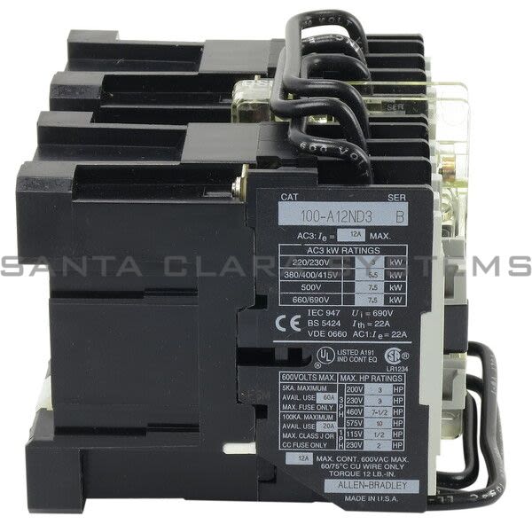 Allen Bradley 104-A12ND3 Reversing Contactor Product Image