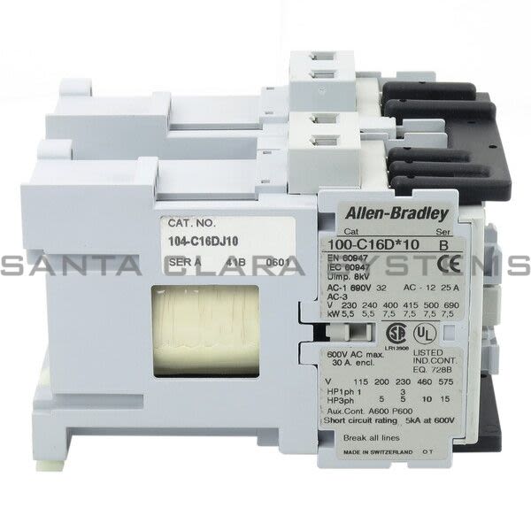 Allen Bradley 104-C16DJ10 Contactor Product Image