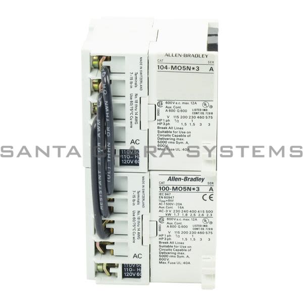 Allen Bradley 104-M05ND3 Contactor Reversing Product Image