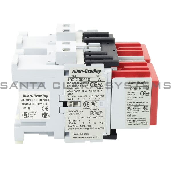 Allen Bradley 104S-C09D210C Safety Contactor Product Image