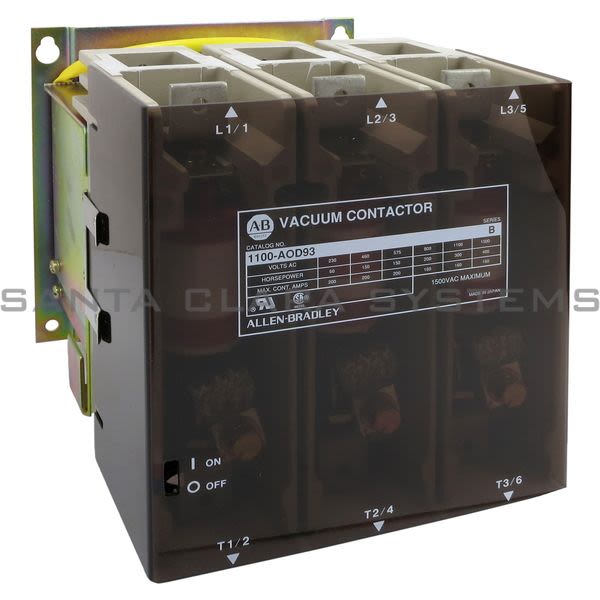 Allen Bradley 1100-AOD93 Vacuum Contactor,180A, 100-127V 50/60Hz Product Image
