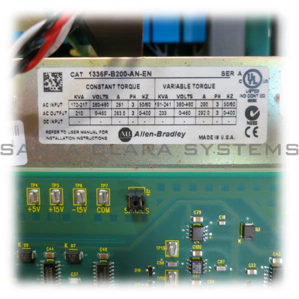 Allen Bradley 1336F-B200-AN-EN AC Frequency Drive | 1336 Plus II 200HP Product Image