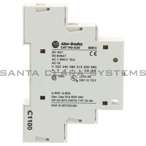 Allen Bradley 140-A20 Auxiliary Contact Product Image