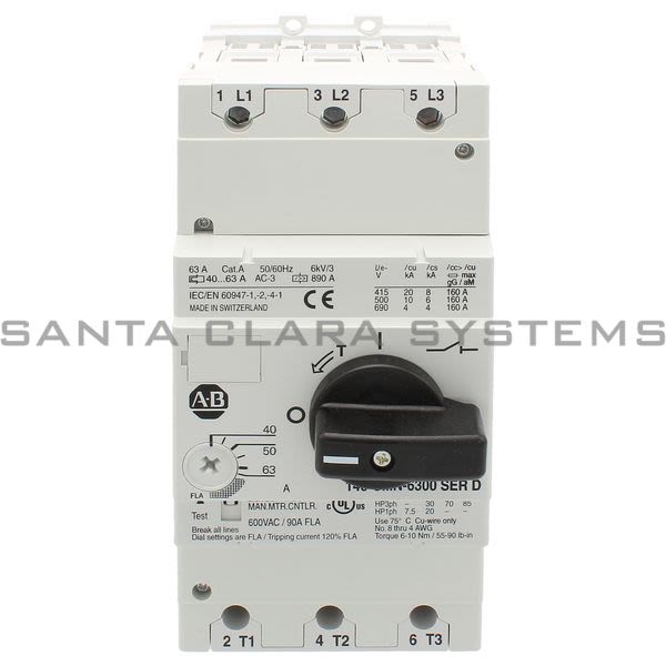 Allen Bradley 140-CMN-6300 Circuit Breaker Product Image
