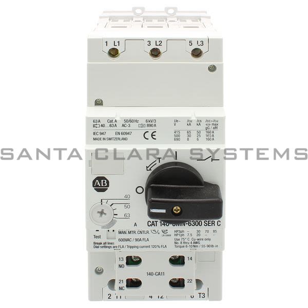 Allen Bradley 140-CMN-6300-CX Circuit Breaker Product Image