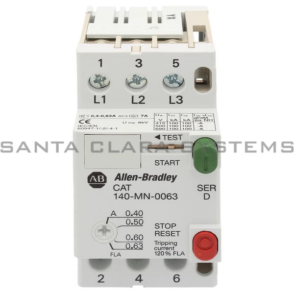 Allen Bradley 140-MN-0063  Manual Motor Starter Product Image