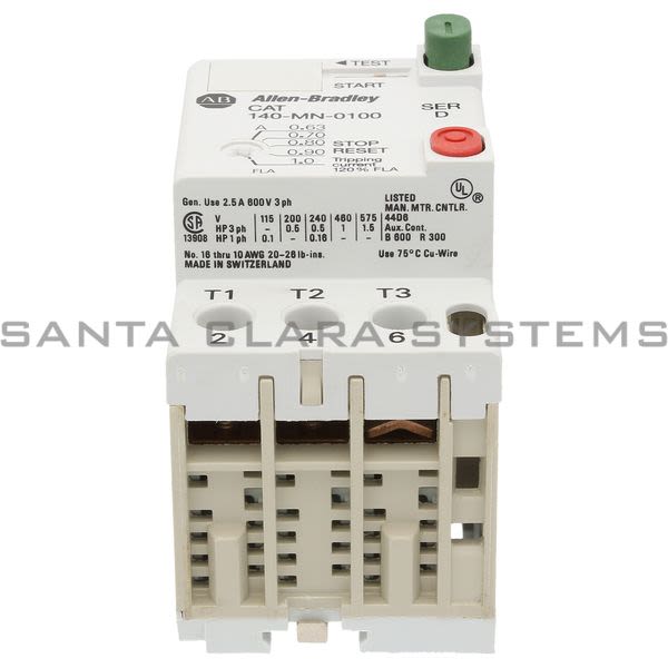 Allen Bradley 140-MN-0100  Manual Motor Starter Product Image