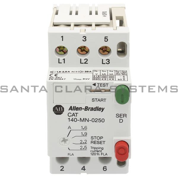 Allen Bradley 140-MN-0250  Manual Starter Product Image