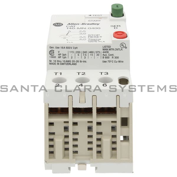Allen Bradley 140-MN-0400 Manual Starter Product Image