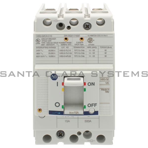 Allen Bradley 140G-G2C3-C15 Circuit Breaker Product Image
