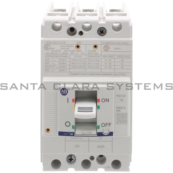 Allen Bradley 140G-G2C3-C16 Circuit Breaker Product Image