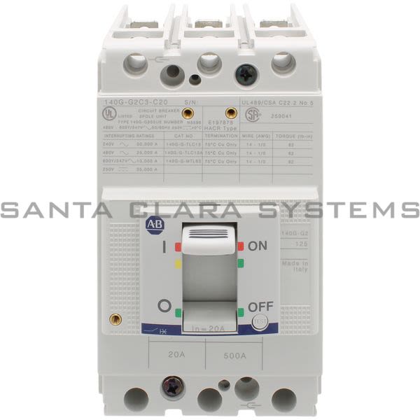 Allen Bradley 140G-G2C3-C20 Circuit Breaker Product Image