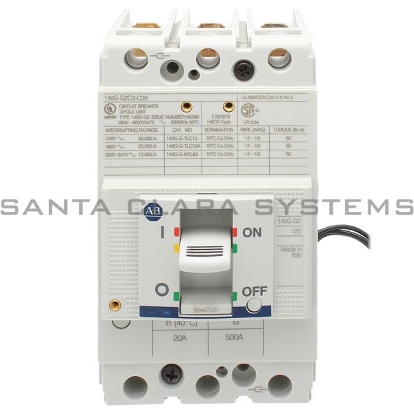 Allen Bradley 140G-G2C3-C20-KA Molded Case Circuit Breaker Product Image