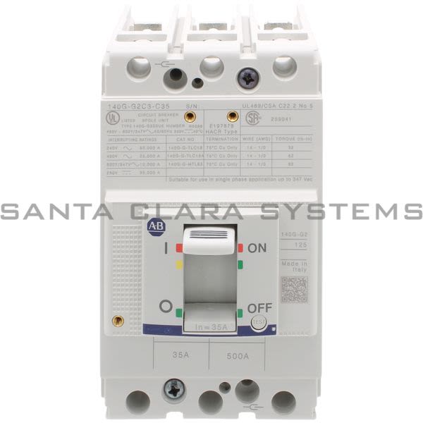 Allen Bradley 140G-G2C3-C35 Circuit Breaker Product Image