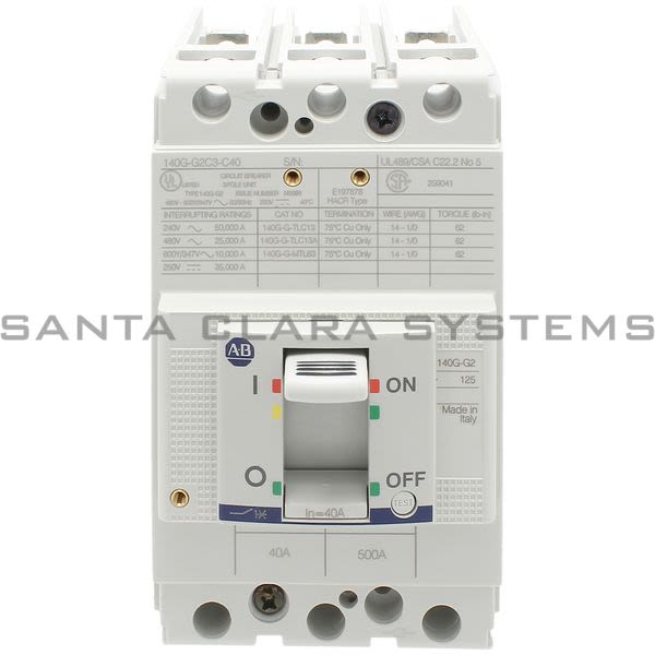 Allen Bradley 140G-G2C3-C40 Circuit Breaker Product Image