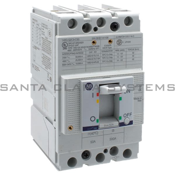 Allen Bradley 140G-G2C3-C50 Circuit Breaker Product Image