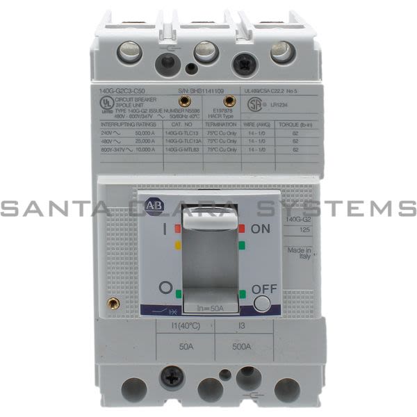 Allen Bradley 140G-G2C3-C50 Circuit Breaker Product Image