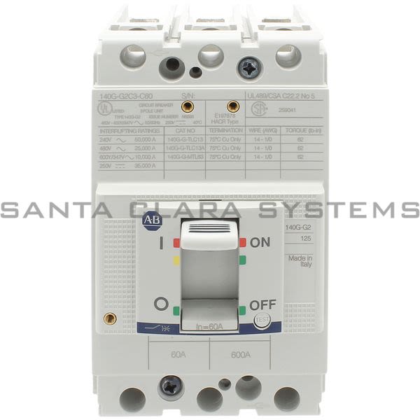 Allen Bradley 140G-G2C3-C60 Circuit Breaker Product Image