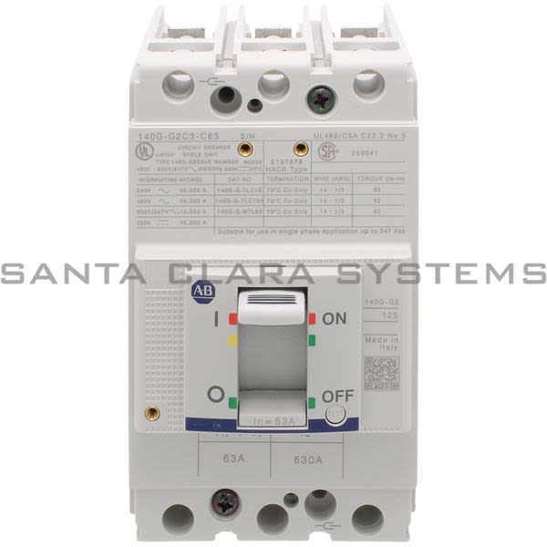 Allen Bradley 140G-G2C3-C63 Circuit Breaker Product Image