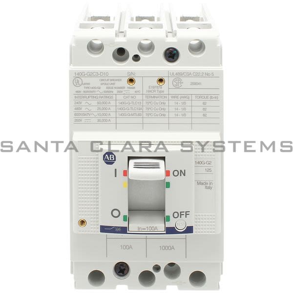 Allen Bradley 140G-G2C3-D10 Circuit Breaker Product Image