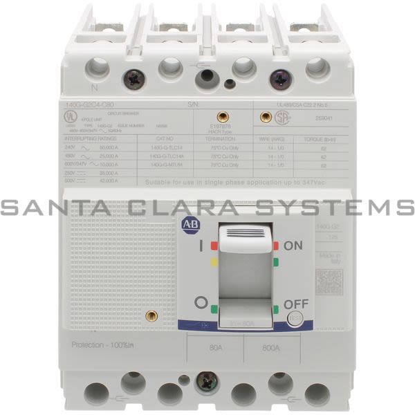 Allen Bradley 140G-G2C4-C80 Circuit Breaker Product Image