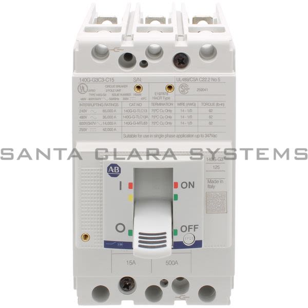 Allen Bradley 140G-G3C3-C15 Circuit Breaker Product Image