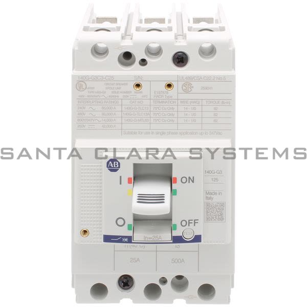 Allen Bradley 140G-G3C3-C25 Circuit Breaker Product Image